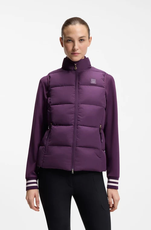 BOSS AW 2026 Kamizelka pikowana Viola Deep Violet